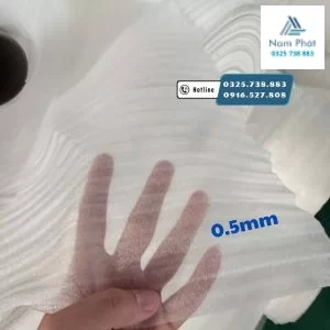 Cuộn Xốp Pe Foam 0.5mm boc hàng 